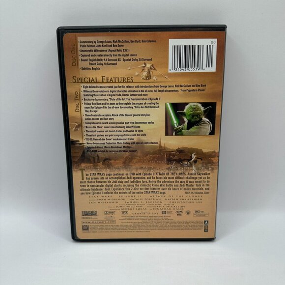 Star Wars Episode II Attack Of The Clones Hayden Christensen DVD Widescreen - Picture 3 of 5